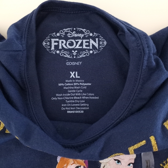 Frozen Elsa Anna Olaf Be Yourself Graphic Tee Shirt Girls Size XL 16 NWT - Picture 4 of 5